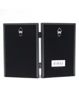 Lawrence Frames Hinged Double Simply Black Picture Frame