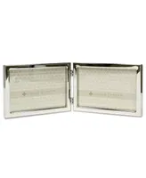 Lawrence Frames Hinged Double Silver Standard Metal Picture Frame - 6" x 4"