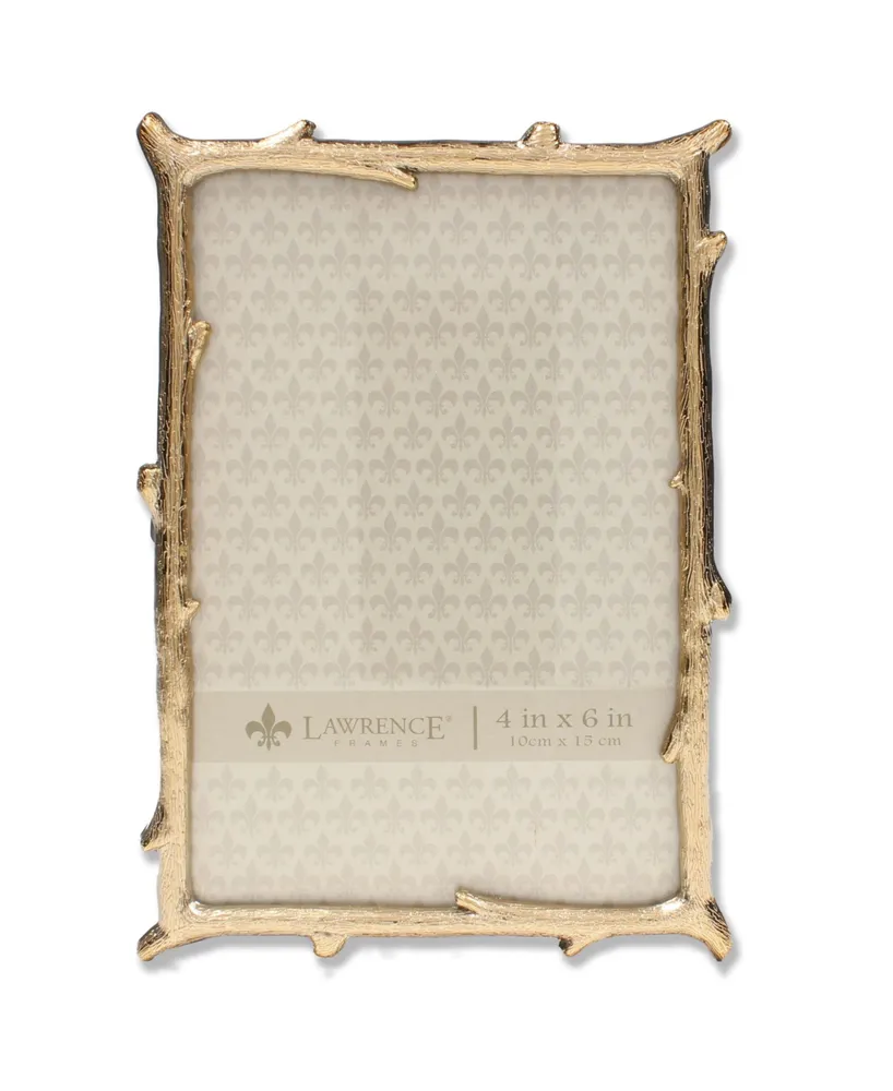 Lawrence Frames Gold Metal Picture Frame with Natural Branch Design