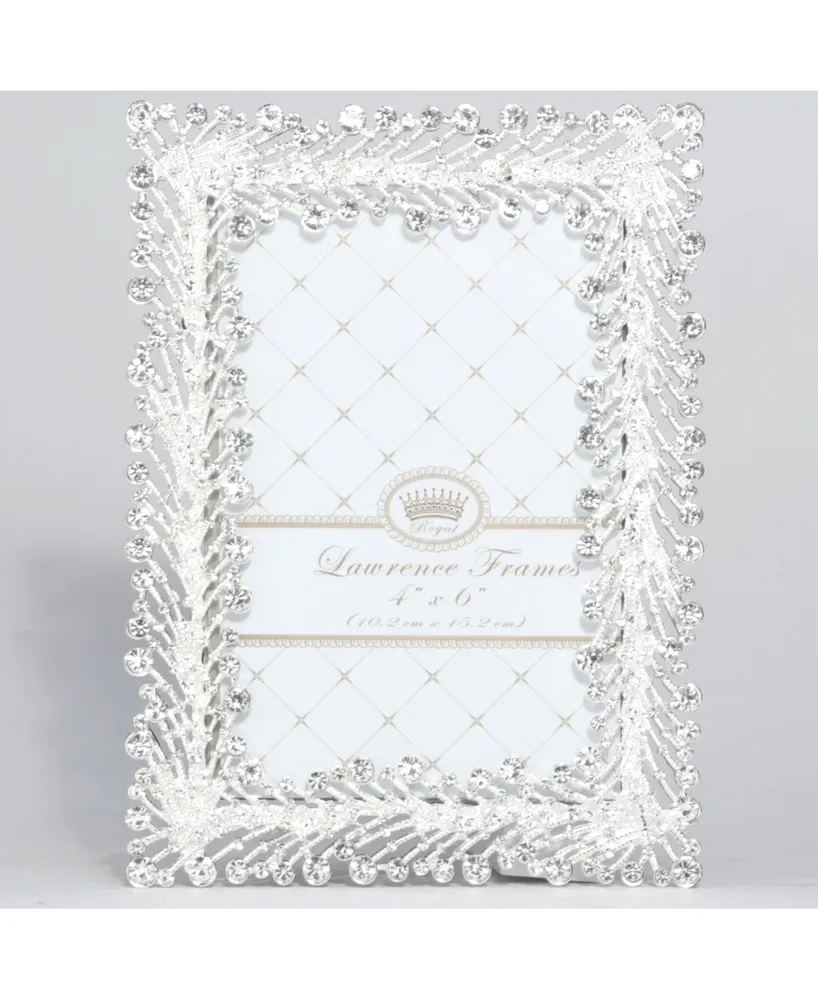 Lawrence Frames Jasmond Silver Metal Frame with Crystal Spray