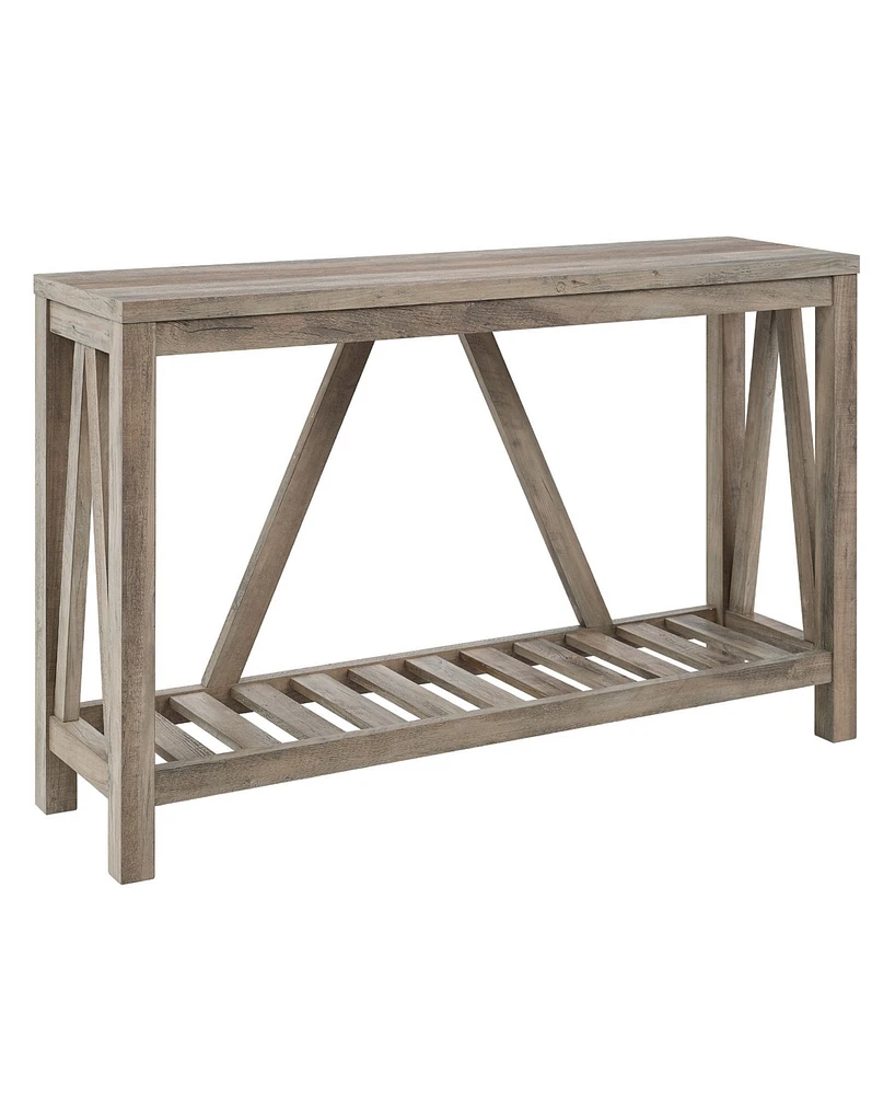 52" Modern Farmhouse Entryway Table