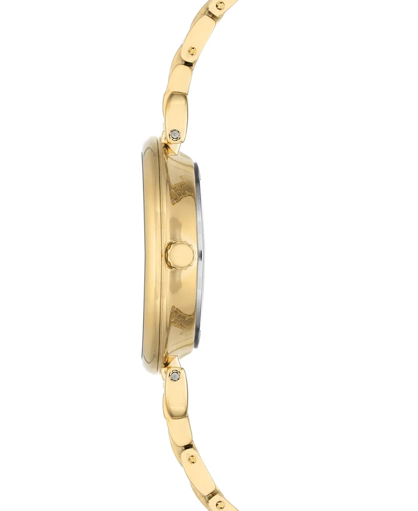 Anne Klein Women's Gold-Tone Bracelet Watch 30mm