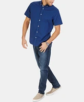 Nautica Men's Classic-Fit Short-Sleeve Solid Stretch Oxford Shirt