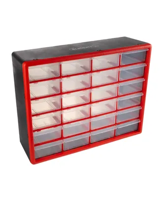 Trademark Global Storage Drawers - 24 Compartment organizer Desktop or Wall Mount Container