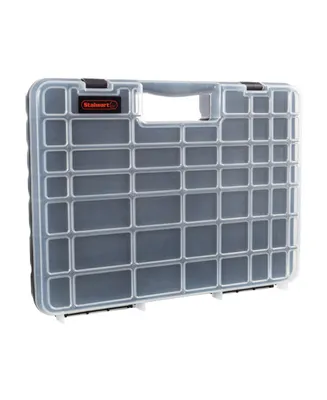 Trademark Global Portable Storage Case with Secure Locks and Small Bin Compartments by Stalwart
