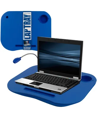 Trademark Global Tg Lap Desk with Built in Cushion, Led Light and Cup Holder