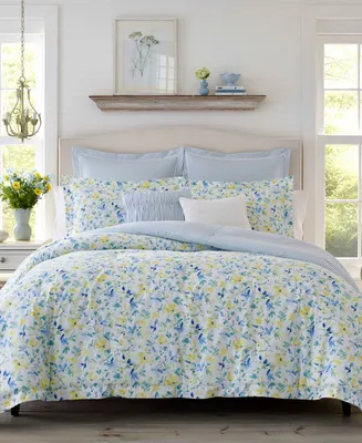 Laura Ashley Nora Reversible 5-Pc. Comforter Set, Twin