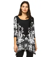 White Mark Women's Yanette Tunic