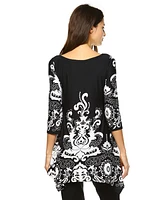 White Mark Women's Yanette Tunic