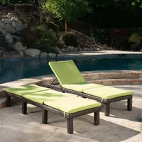 Jamaica Outdoor Chaise Lounge, Set of 2