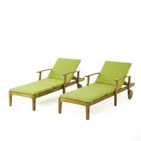 Perla Outdoor Chaise Lounge (Set of 2)