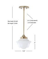 Jonathan Y Kurtz 7.2" Adjustable Drop Led Pendant