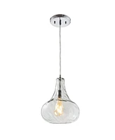 Jonathan Y Ferano 9" Adjustable Led Pendant