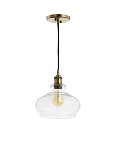 Jonathan Y Wyatt 9.5" Adjustable Drop Pharmacy Led Pendant