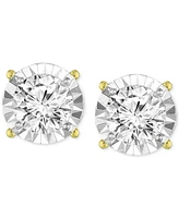 TruMiracle Diamond Stud Earrings (1-1/4 ct. t.w.) 14k White, Yellow or Rose Gold