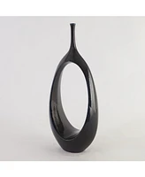 Global Views Open Oval Ring Vase Small