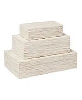 Global Views Chiseled Bone Storage Box