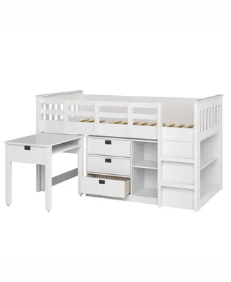 CorLiving Madison 4pc All-in-One Single/Twin Loft Bed