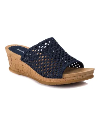 Baretraps Women's Flossey Slide Wedge Sandals