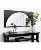 Kate and Laurel andover Wooden Wall Panel Arch Mirror