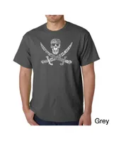 La Pop Art Mens Word T-Shirt - Pirate