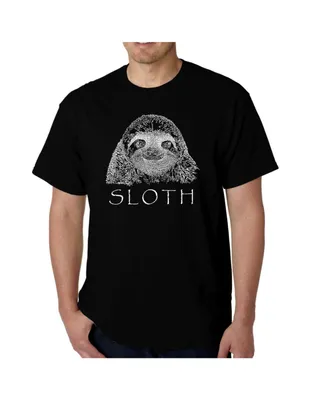 La Pop Art Mens Word T-Shirt - Sloth