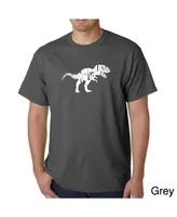 La Pop Art Mens Word T-Shirt - T-Rex Skull