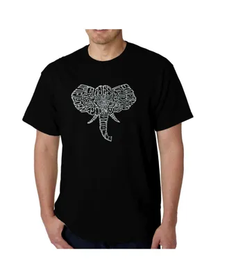 La Pop Art Mens Word T-Shirt - Elephant Tusks
