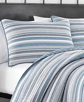 Nautica Jettison Cotton Reversible 3-Pc. Quilt Set, King