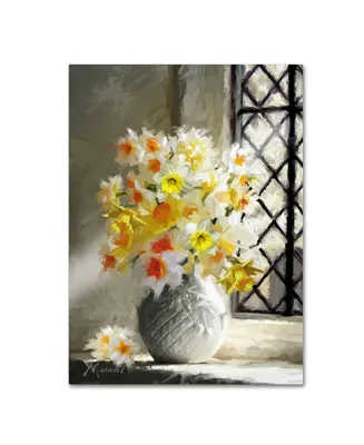 The Macneil Studio 'Daffodils At Window' Canvas Art - 14" x 19"