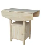 International Concepts Dual Drop Leaf Bistro Table - Bar Height