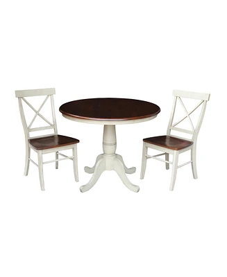International Concepts 36" Round Top Pedestal Table