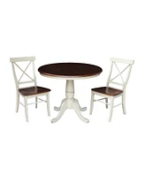 International Concepts 36" Round Top Pedestal Table