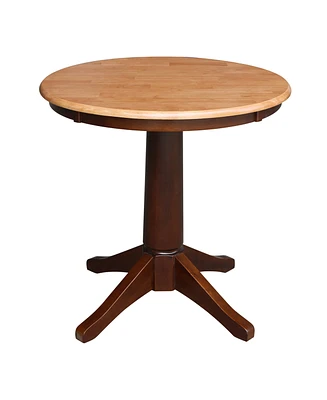 International Concepts 30" Round Top Pedestal Table- 28.9"H