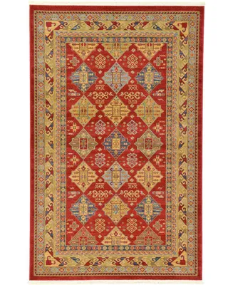 Bayshore Home Harik Har2 Red 5' x 8' Area Rug