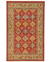 Bayshore Home Harik Har2 Red 5' x 8' Area Rug