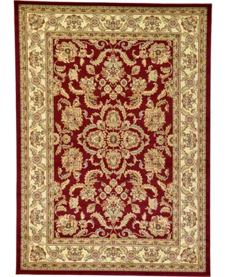 Bayshore Home Passage Psg5 Red 7' x 10' Area Rug