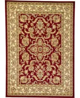 Bayshore Home Passage Psg5 Red 7' x 10' Area Rug