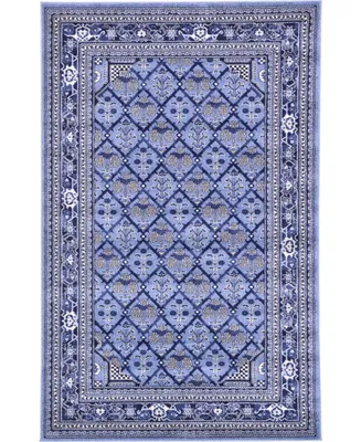 Bayshore Home Aldrose Ald2 Blue 5' x 8' Area Rug