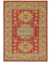 Bayshore Home Harik Har1 Red 8' x 11' Area Rug