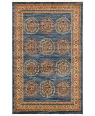 Bayshore Home Ojas Oja2 Navy Blue 5' x 8' Area Rug