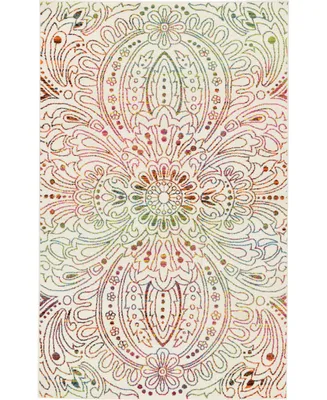 Bayshore Home Pari Par3 Ivory 5' x 8' Area Rug