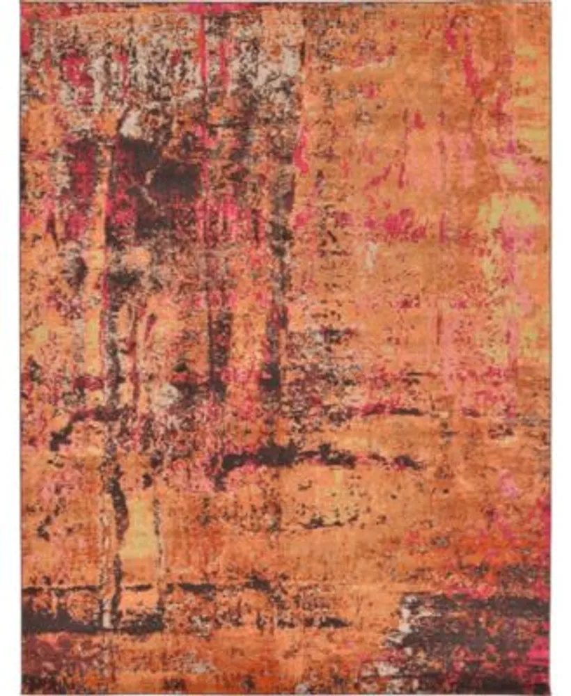 Bayshore Home Newwolf New3 Orange Rug