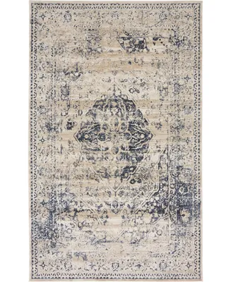 Bayshore Home Odette Ode2 Dark Blue 5' x 8' Area Rug