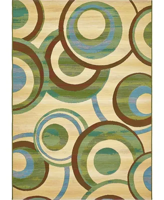 Closeout! Bayshore Home Outdoor Pashio Pas1 Beige 5' 3" x 8' Area Rug