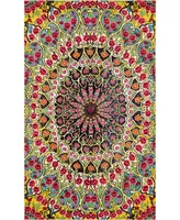 Bayshore Home Brio Bri2 Multi 5' x 8' Area Rug