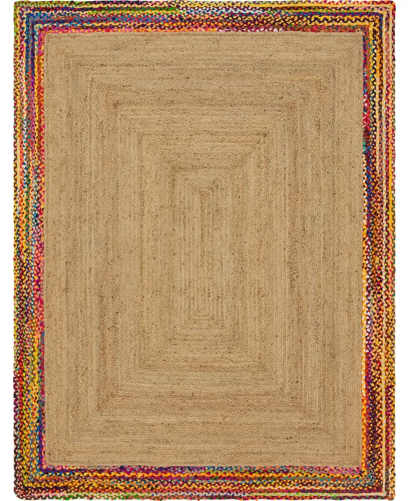 Bayshore Home Chindi Border Chb2 Natural 8' x 10' Area Rug