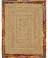 Bayshore Home Chindi Border Chb2 Natural 8' x 10' Area Rug