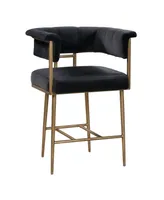 Astrid Velvet Counter Stool