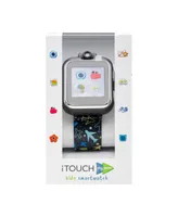 PlayZoom Kids Smartwatch with Black Planes Printed Strap